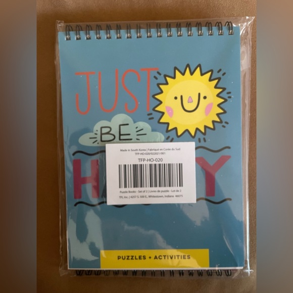 TF Publishing “Just be Happy” Puzzle & Activity Books - Set of 2 - Picture 3 of 4